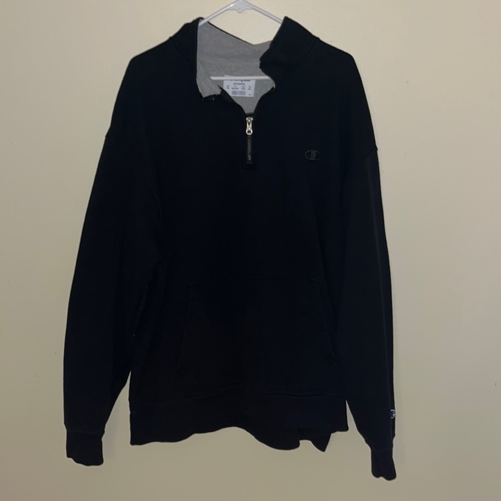 champion quarter zip sweatshirt